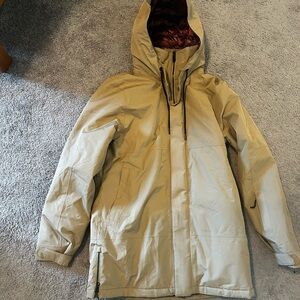 Volcom Paxson 2L TDS INF Parka in Dark Khaki